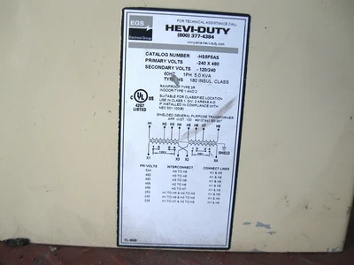 USED EGS HEVI-DUTY HS5F5AS