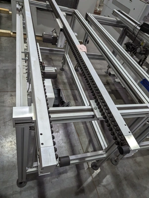 JOT Automation 2m Roller Edge Conveyor