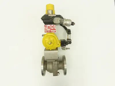 Velan 2"-150 Stainless Flanged Ball Valve w/Hytork 131 Pneumatic Actuator 120V