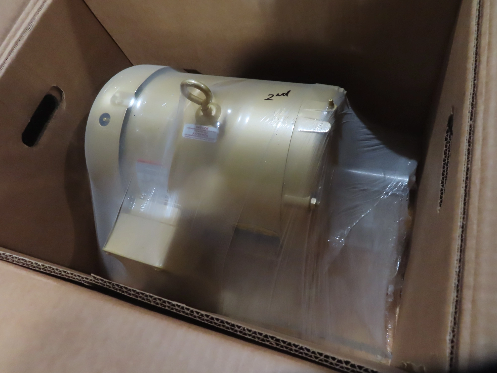 7.5 hp Baldor Electric Motor, new surplus, RPM 3520, Frame 213T, Cat. no. EM3709T, qty.2