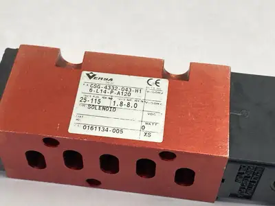 USED VERSA SOLENOID VALVE 4-WAY 110/120V