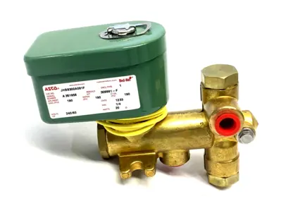 JHB8300A081F | Asco  Red-Hat Solenoid Valve 240V 20W 1/4" Ports - New Other