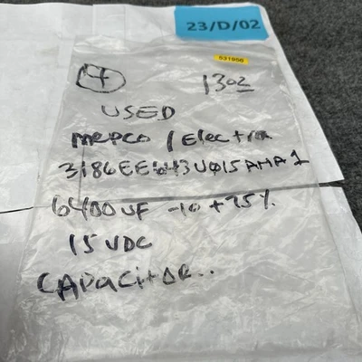 Used Mepco/Electra 3186EE643U015AMA1 Capacitors California US | Davliegogo LLC #1706373