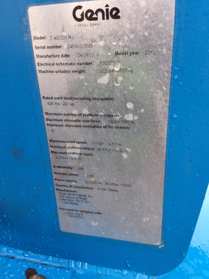 USED 2013 Genie Z40/23NRJ
