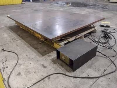 2,000 LBS X 96" X 72" ECONOLIFT MODEL #DT-SL38-20 HYDRAULIC SCISSOR LIFT TABLE: YOBRO #24990