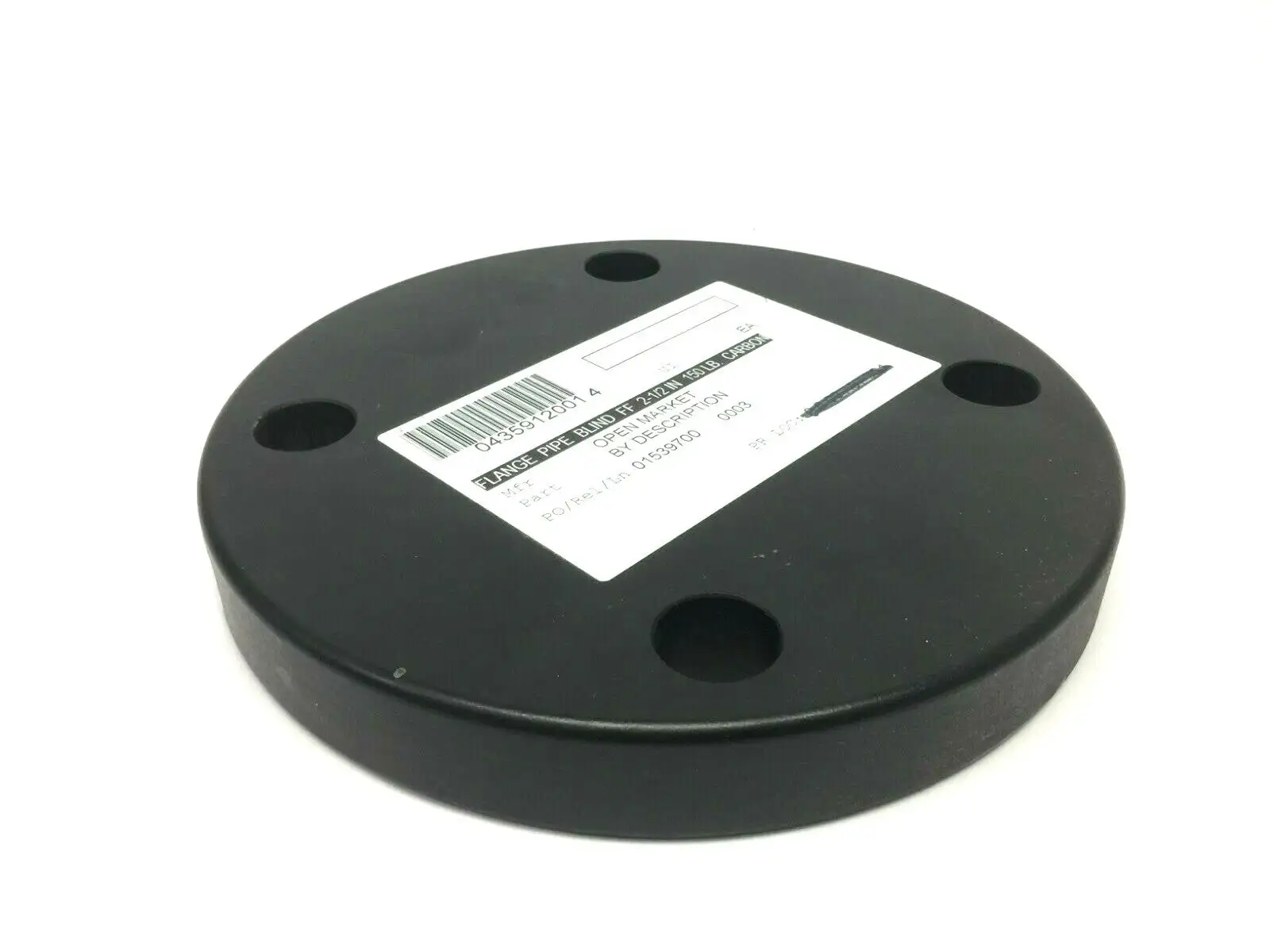 2-1/2" Diameter Blind Pipe Flange FF A105 Carbon Steel 150 LB - New Other