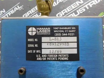 Hamar Laser Instruments Inc. Leveling Laser Assembly T-212, R-307, & L-815 Used