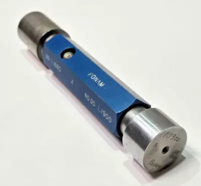 PONAM THREAD PLUG GAGE 1.1880 GO PD NO GO PD 1.1900