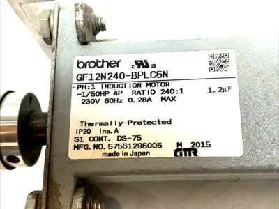 USED BROTHER BROTHER GF12N240-BPLC6N