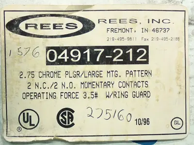 NEW REES 04917212