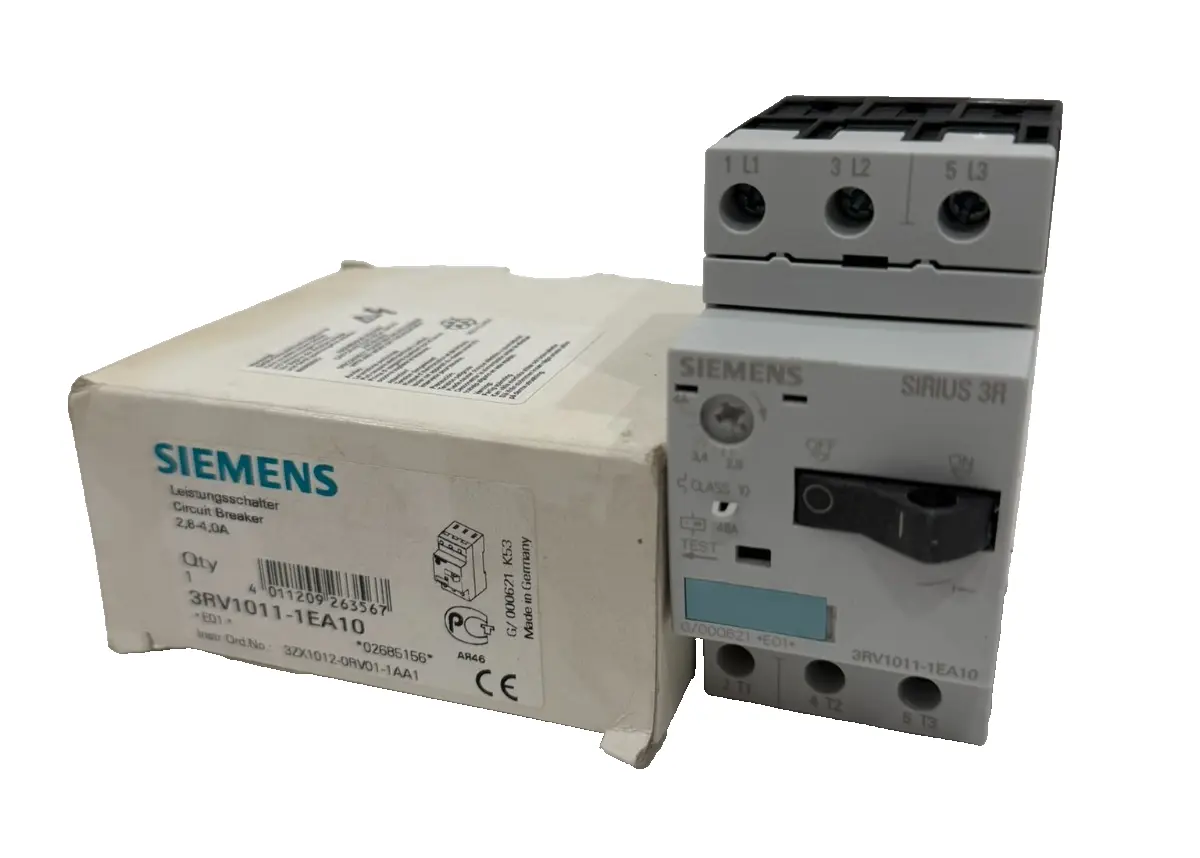 NEW SIEMENS 3RV1011-1EA10 CIRCUIT BREAKER 2.8-4A 3RV10111EA10