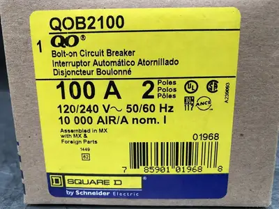 NEW SQUARE D QOB2100