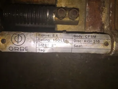 Orbe 2" Knife Gate Valve Hand Wheel Operated