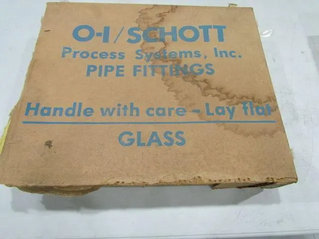 O-I/Schott Process Systems 6710-1515 -1530 Glass Swivel Drum P- Trap 1-1/2"x3"