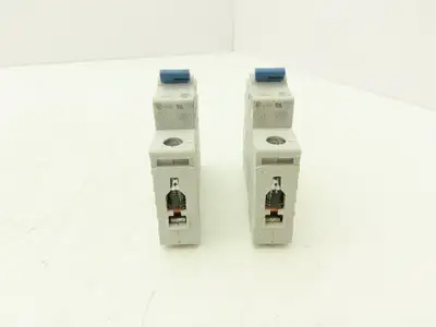 Allen Bradley 1492-D1C060 Mini Circuit Breaker 6A 1-Pole 220V 1PH Ser D Lot of 2