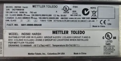 Mettler Toledo IND560 Panel Weighing Terminal 100 - 240V AC Loc2D13
