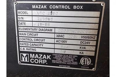 2010 MAZAK VTC-200C Vertical Machining Centers | Machinery Resources International (5)