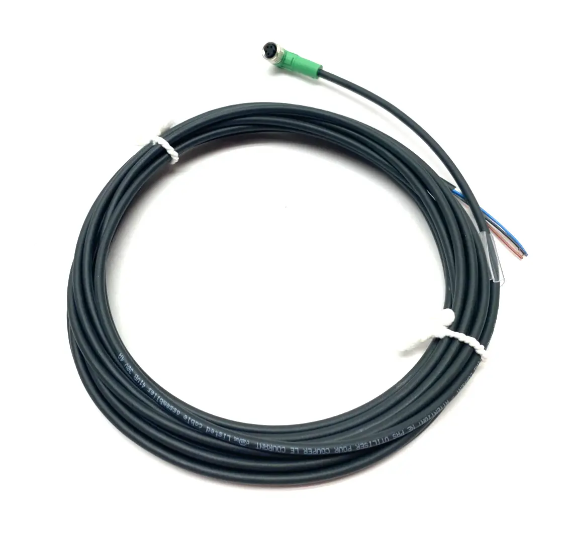 USED PHOENIX CONTACT SINGLE ENDED RIGHT ANGLE CORDSET 4-POS. 5M