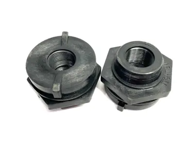 USED ACE ROTO-MOLD TANK BULKHEAD ADAPTER FITTING 3/4" POLY
