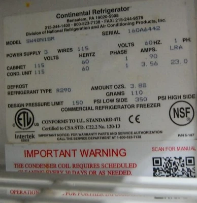 USED Continental SW48N18M