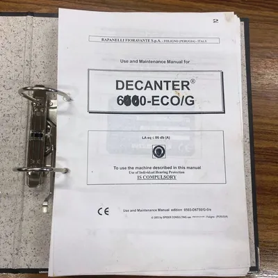 (2) Rapanelli 6000 ECO/G tricanter centrifuges, 316SS.