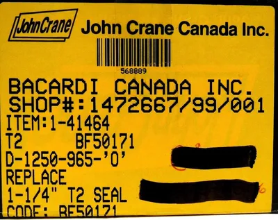 NEW JOHN CRANE D-1250-965-0 MECHANICALSEAL KIT 1-1/4" T2 1-41464 D12509650