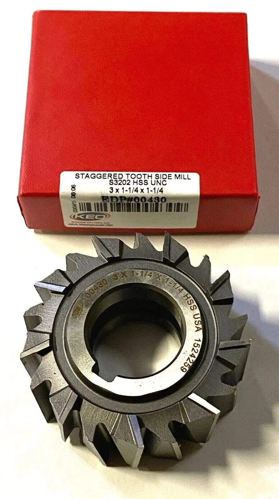 Keo 2-1/2" x 5/16" x 7/8" Side Milling Cutter HSS 18T Staggered Tooth USA Made