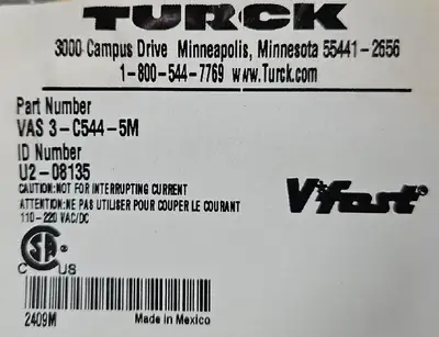 USED TURCK TURCK VAS 3-C544-5M