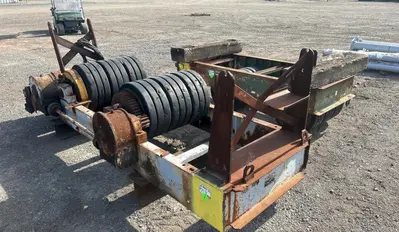 120 TON (240,000 LBS) RANSOME PANDJIRIS POWERED TANK TURNING ROLLS, POWER & IDLER: STOCK #23143