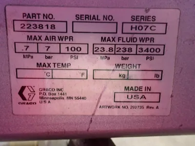 USED GRACO H07C