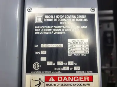 USED SQUARE D MODEL 6