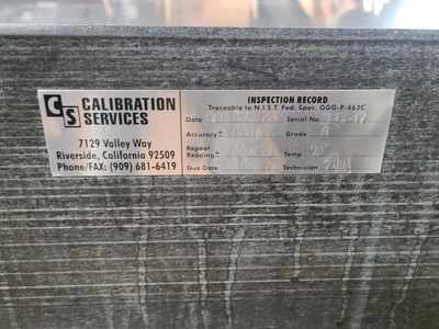 Used _UNKNOWN_ _UNKNOWN_ Granite Surface Plates California US | Amiron Machinery #1321759