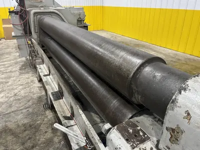 10' X 1/2" WEBB MODEL #9L-1210 3-ROLL INITIAL PINCH PLATE BENDING ROLL: STOCK #22525