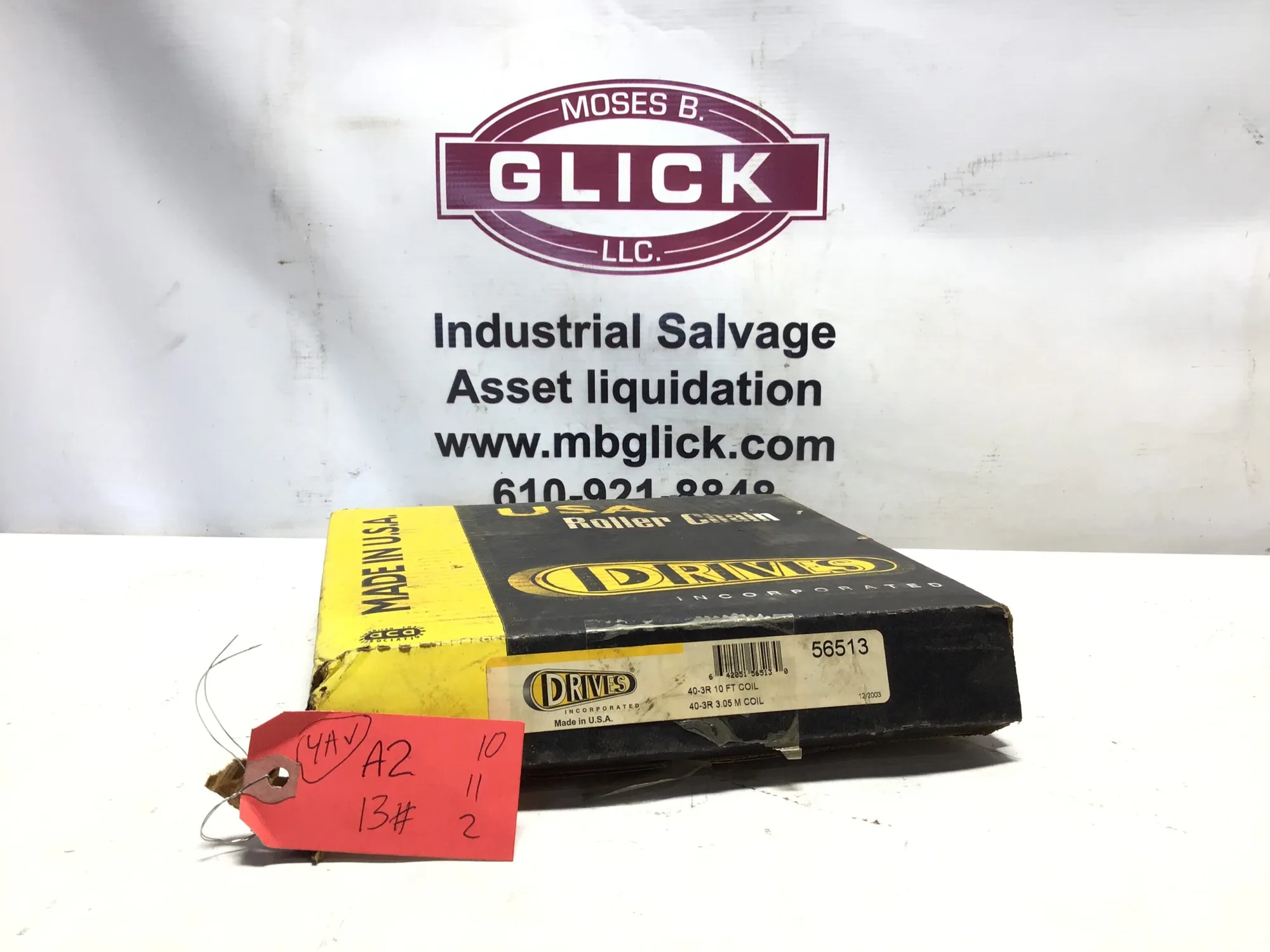 NEW DRIVES 40-3R ROLLER CHAIN 10 FT COIL (56513)