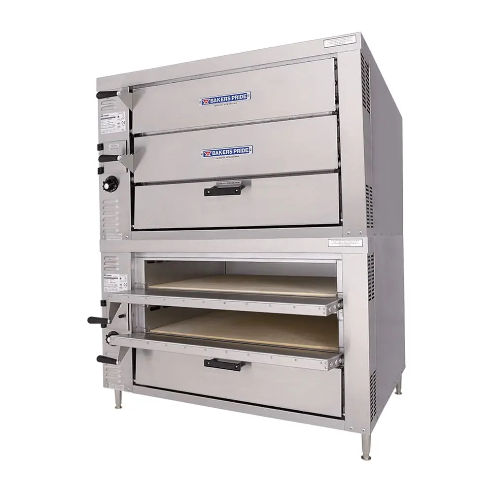Bakers Pride GP-62HP Hearthbake Countertop Quadruple Multi-Purpose Deck Oven - Natural Gas