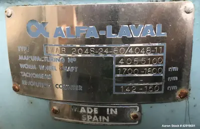 USED ALFA LAVAL 204S-24-60