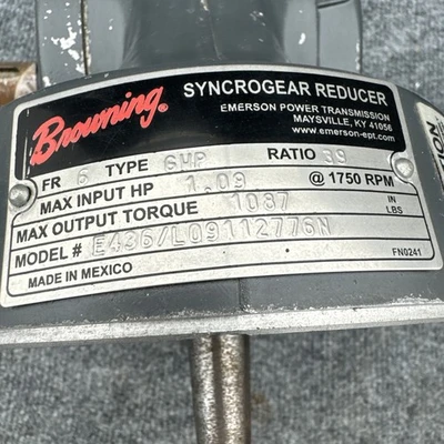 New | in-Stock Browning E436/L09112776N Speed Reducers California US | Davliegogo LLC #1707276