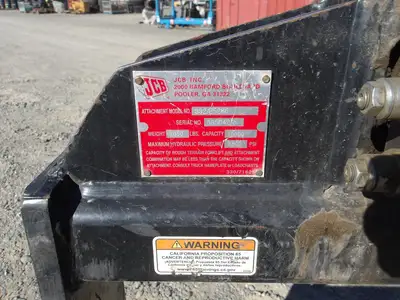 Used JCB SWING CARRIAGE Pallet Forks California US | Western Trencher & Equipment, Inc. #1543431