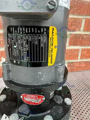 USED GRUNDFOS TP 40-160/2 U-G-Z-BUBE INLINE PUMP W/ BALDOR .75 HP MOTOR