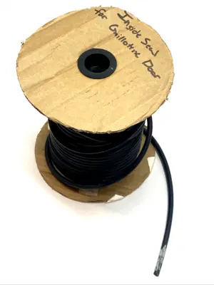 USED MANTALINE CORD .256 BUNA CUSTOM GUILLOTINE DOOR SEAL 90FT