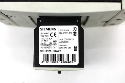 Siemens 3RT1046-1BB44 Power Contactor, 75 HP, 400V, 45kW
