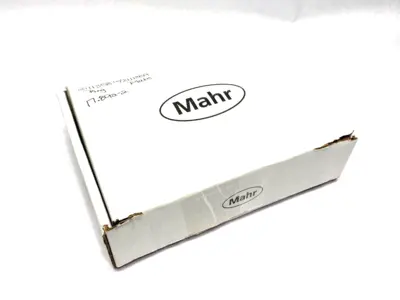 USED MAHR DIMENSIONAIR 2-JET AIR RING GAUGE W/ GUIDE CHUTES & BASE PLATE