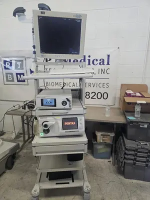 Used PENTAX Pentax EPK-i Video Endoscopy Tower System w/ Light Source, Monitor & Cart Endoscopy Texas US | PT Medical Technologies #1458855