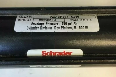 Used Schrader Bellows PAA108121/5.000 Cylinders | J&J Industrial Supply #500357
