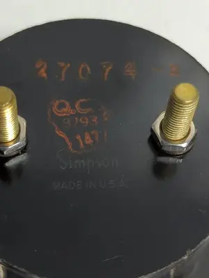 Used SIMPSON FS 5AAC Universal Pressure Meters Ohio US | Surplus Asset Holdings #1234878