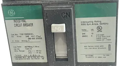 NEW GE TEB132050WL CIRCUIT BREAKER 50AMPS