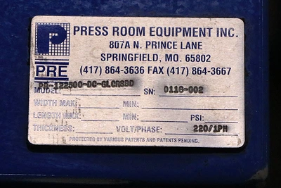 USED 2016 Press Room Eqpt PR-122500-DC-GLGRSBD
