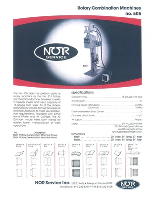 NOR SERVICE 505P Roll Formers | Westbrook Engineering (6)