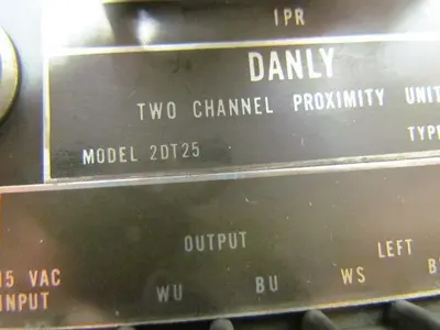 Danly 2DT25 Two channel proximity switch type PCAX 115VAC input