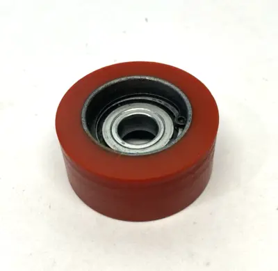 New | in-Stock None Abrasion-Resistant Threaded-Stud Idler Roller, 80A Red Hard Durom Conveyor Parts Michigan US | Maverick Industrial Sales #1396690